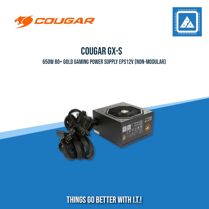 COUGAR PSU GX-S 80 PLUS GOLD / 650W | 750W / FIXED OUTPUT CABLE COUGAR PSU GX-S 80 PLUS GOLD / 650W | 750W / FIXED OUTPUT CABLE